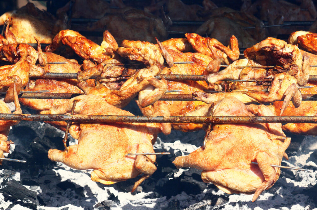 フリフリチキン調理中画像